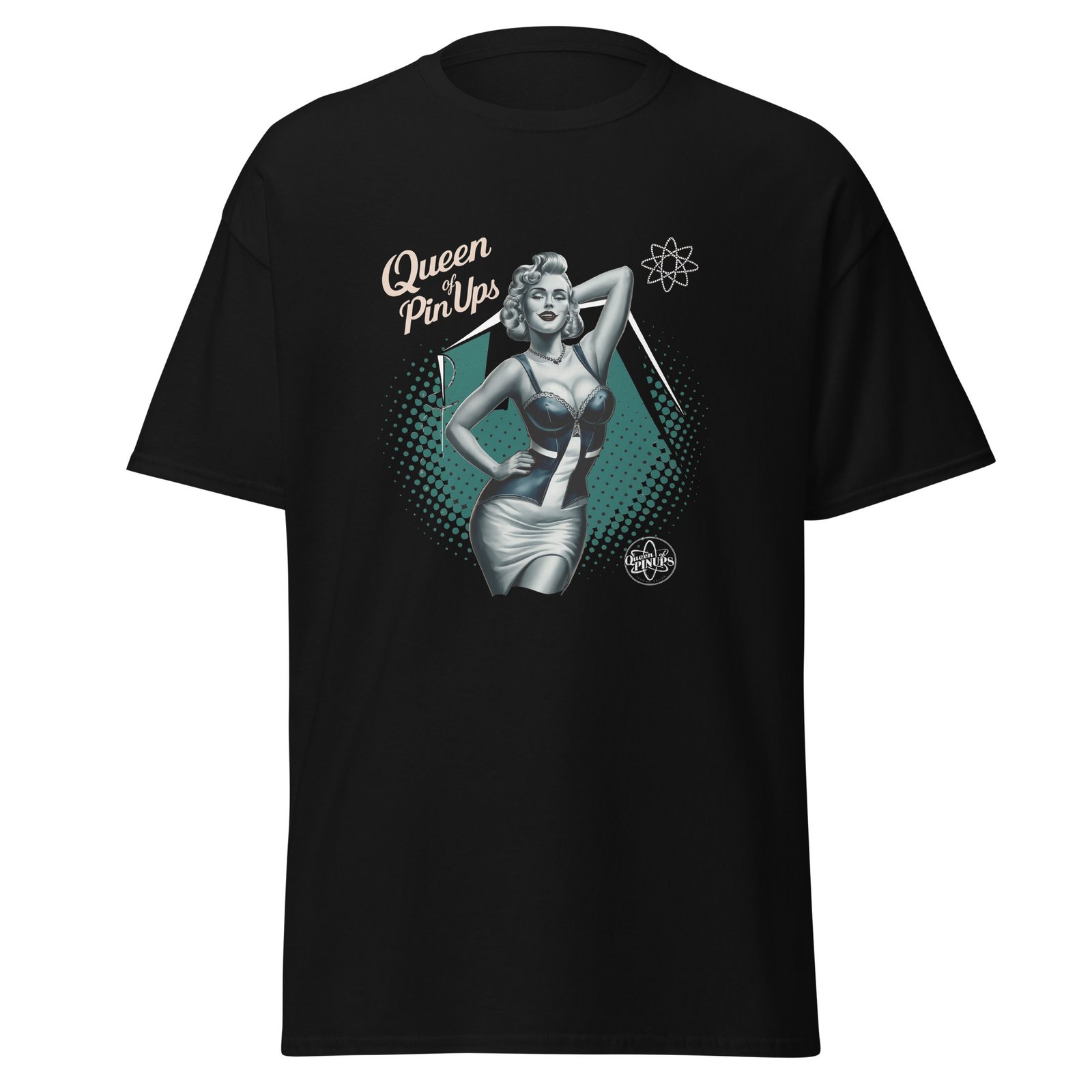 T-shirt - Pin-up Blonde Glamour Monochrome