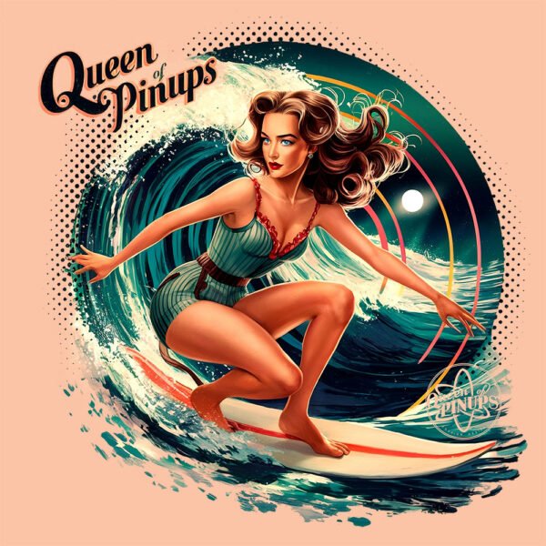 Pin-up Surfeuse Rétro