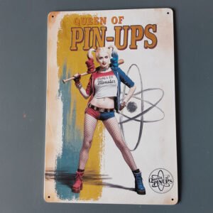 harley quinn sur fond pictural