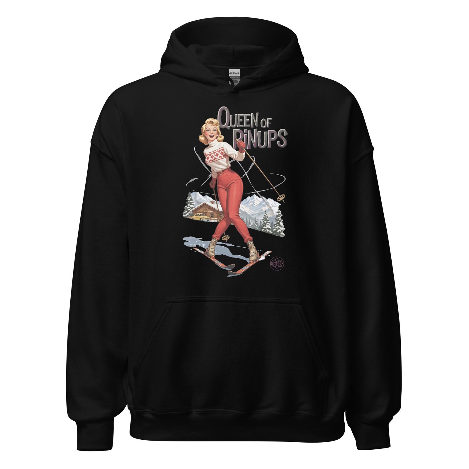 Pin-Up à Ski Glamour givré et esprit vintage