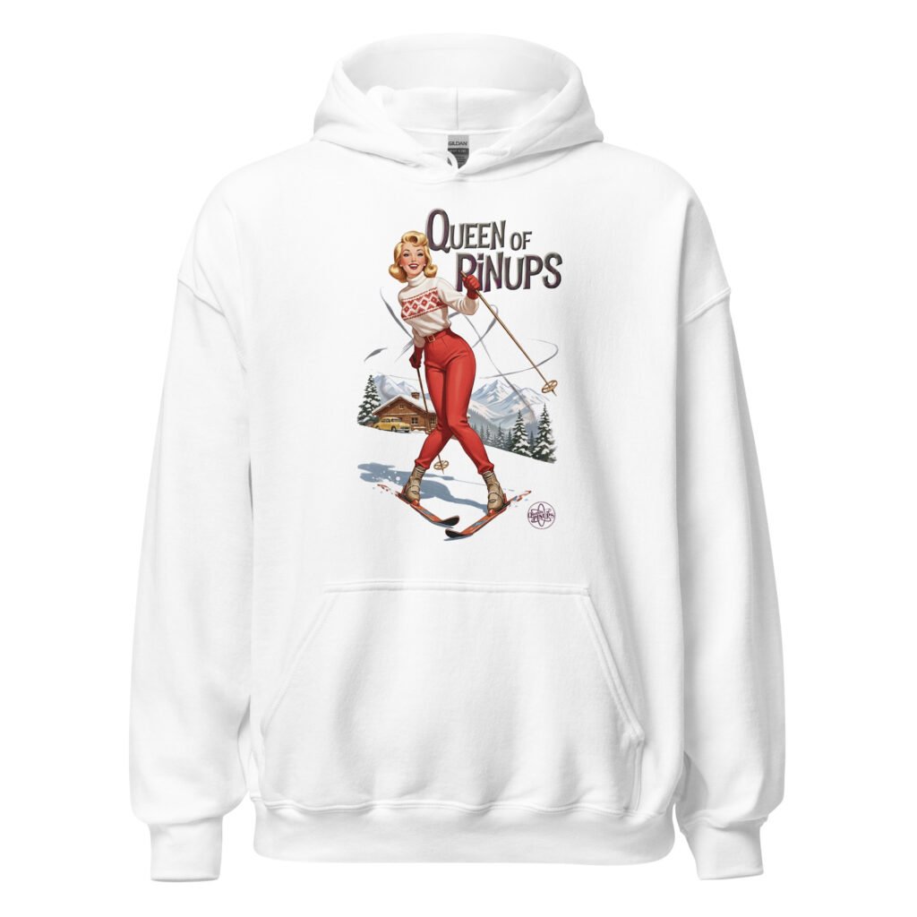 Pin-Up à Ski Glamour givré et esprit vintage