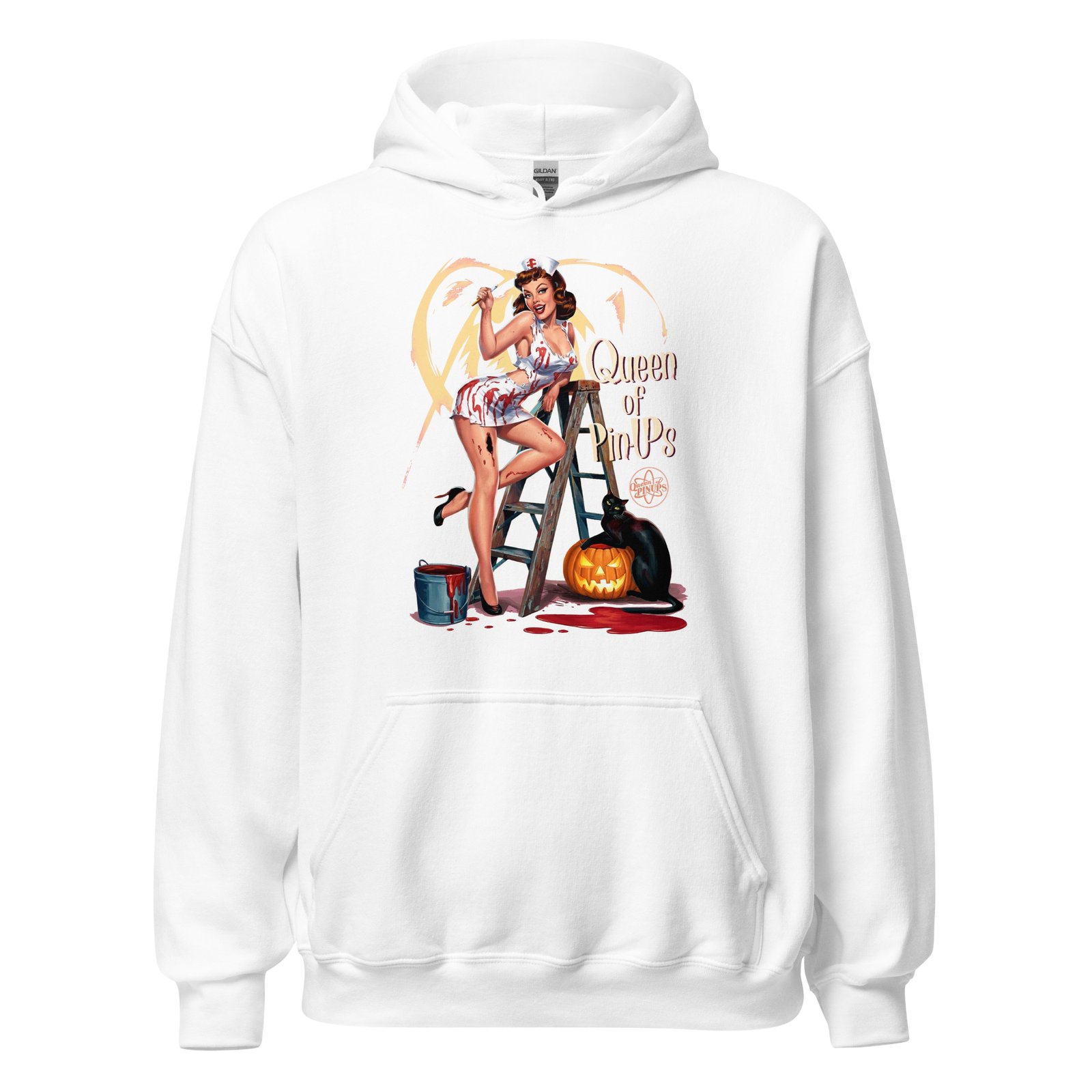 Hoodie Pin-up Halloween et Citrouille 6 Queen of Pinups