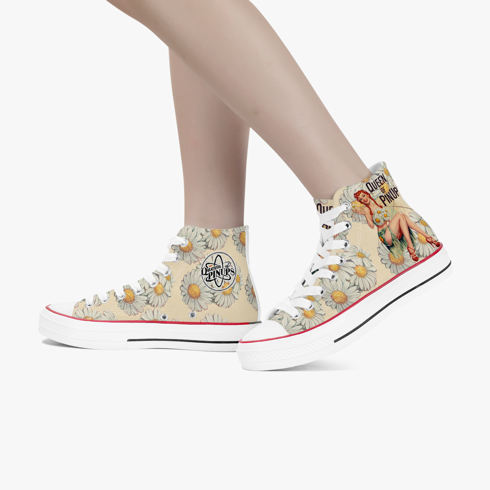 Sneakers Pin-up Fleurie
