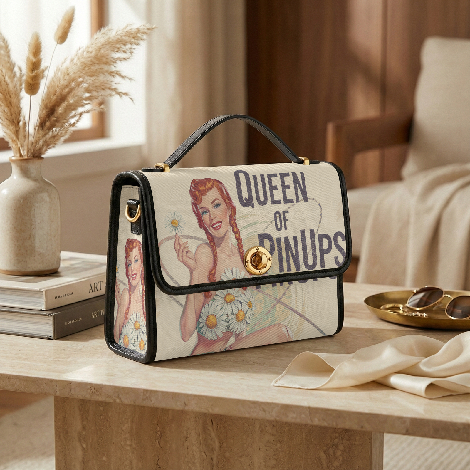 Sac à main Pin-up Floral Retro