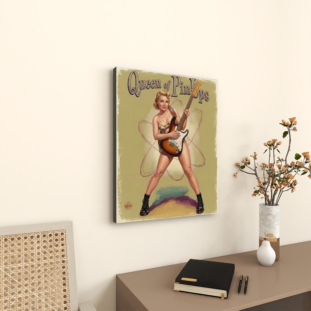 Toile Imprimée Pin-up Rock (4:5) 5 Toile Imprimée Pin-up Rock (4:5) – Image 3