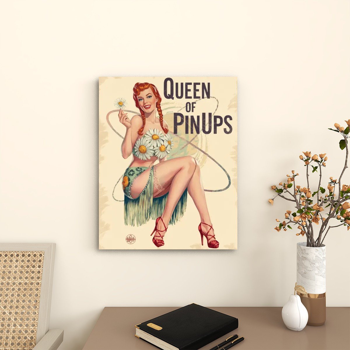 Toile Imprimée Pin-up Daisy Retro