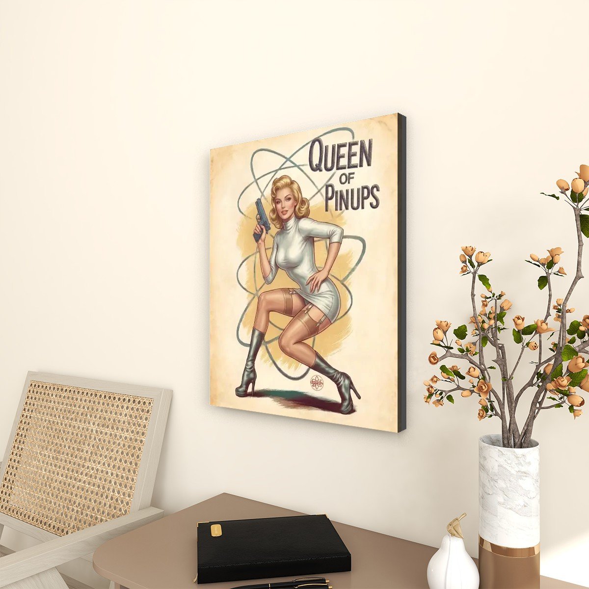 Toile Pin-up en Orbite 2 Toile Pin-up en Orbite – Image 2