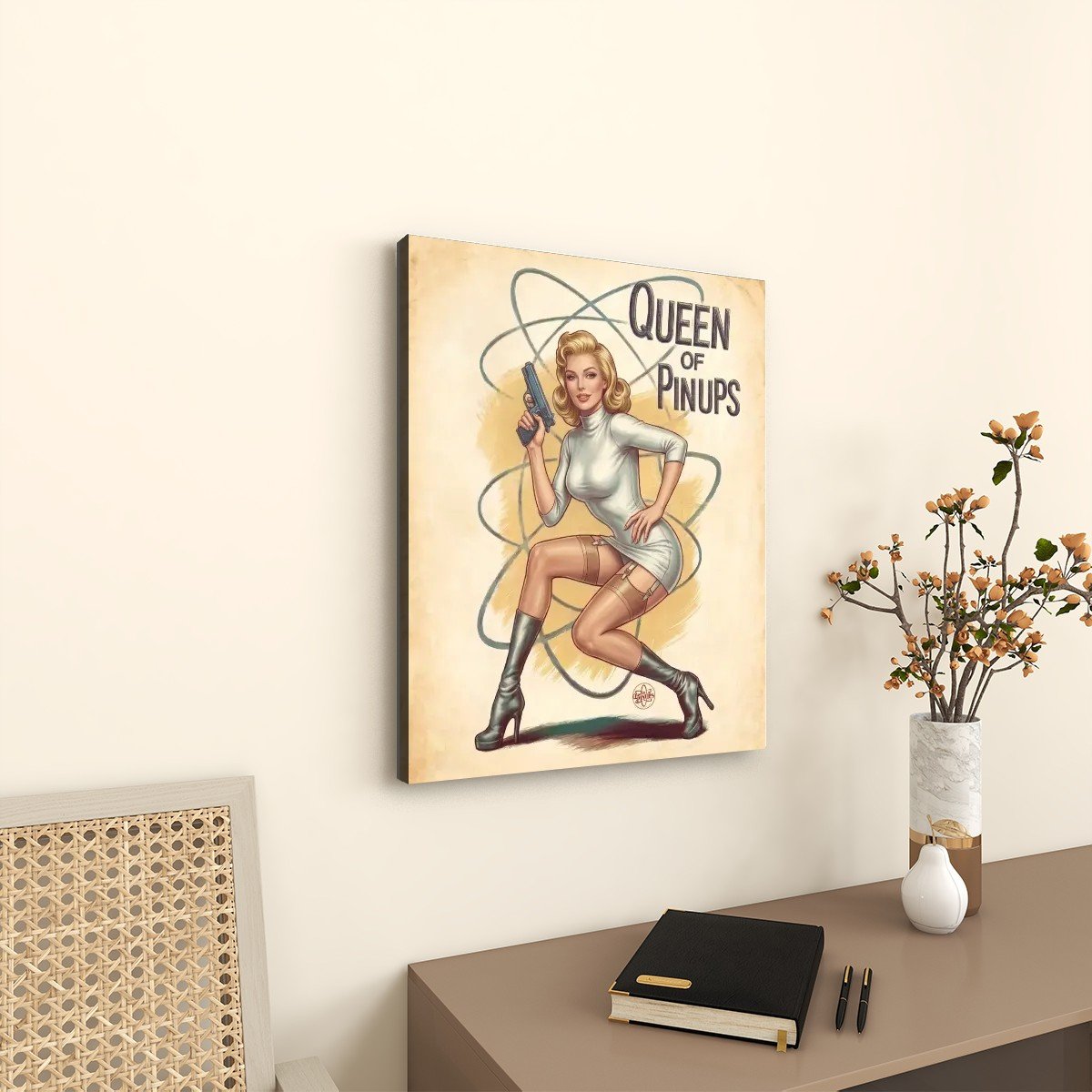 Toile Pin-up en Orbite 3 Toile Pin-up en Orbite – Image 3