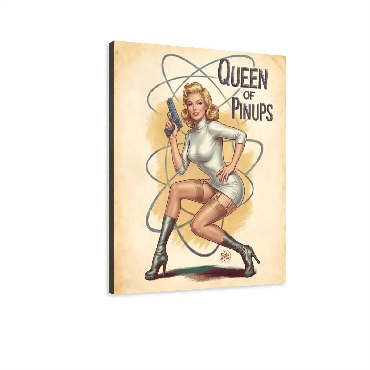 Toile Pin-up en Orbite 4 Toile Pin-up en Orbite – Image 4
