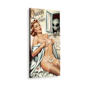 Toile imprimée Pin-up with Alien